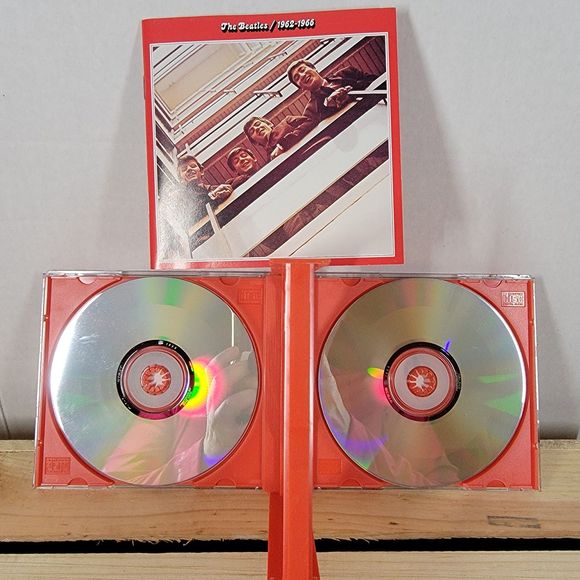 CD The Beatles Red Album Hits / 1962-1966 (2 CDs) - hard case 1993 - Picture 4 of 5